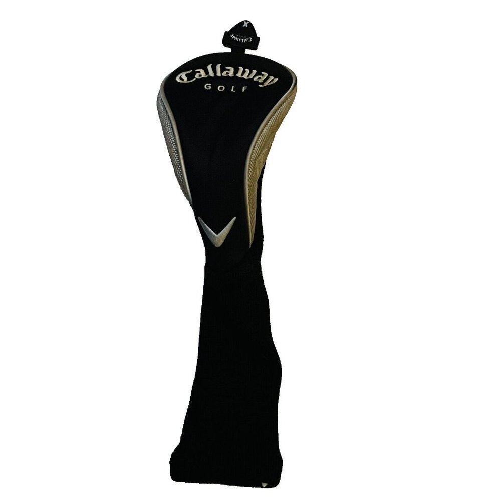 Callaway 3 Big‎ Bertha X Embroidered Golf Club Head Cover Black Gray